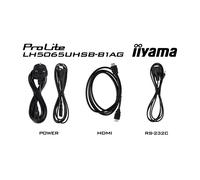 IIYAMA LH5065UHSB-B1AG 50inch 3840x2160 UHD VA panel 800cd/m2 5000:1 Static Contrast 9.5ms Landscape or Portrait mode