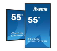 Iiyama LH5541UHS-B2 Monitor Profesional 55" 4K UHD IPS Panel, Android 8.0, 500 cd/m², 1% Haze, Modo Paisaje y Retrato, Altavoces 2x10W, HDMI, LAN/RS232C, VESA 400x400