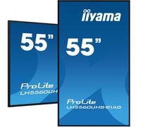 iiyama LH5560UHS-B1AG pantalla de señalización Pizarra de caballete digital 139,7 cm (55") LED Wifi 500 cd / m² 4K Ultra HD Negro Procesador incorporado Android 11 24/7