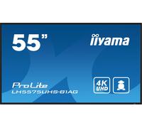 iiyama LH5575UHS-B1AG pantalla de señalización Pantalla plana para señalización digital 138,7 cm (54.6") LCD Wifi 500 cd / m² 4K Ultra HD Negro Procesador incorporado Android 11 24/7