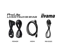 iiyama - LH5575UHS-B1AG pantalla de señalización Pantalla plana para señalización digital 138,7 cm (54.6") LCD Wifi 500 cd / m²