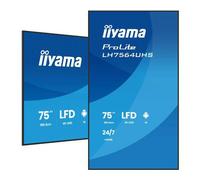 iiyama LH7564UHS-B1AG 75 pulgadas 3840x2160 UHD VA DLED panel Haze 25% 500cd/m2 Horizontal y Vertical Altavoces 2x 10W 2x HDMI 1x