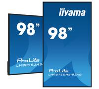 Iiyama LH9875UHS-B2AG - Pantalla Digital LCD 97.5" (247.7 cm) 4K Ultra HD, LED, IPS, Android 11, 3xHDMI, DisplayPort, 24/7, Wi-Fi, 500 Nits, Negro