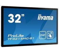 iiyama ProLite TF3215MC-B2 pantalla para PC 81,3 cm (32") 1920 x 1080 Pixeles Full HD LED Pantalla táctil Quiosco Negro