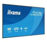 Iiyama Monitor LH5564UHS-B1AG 98" 3840x2160 UHD VA DLED Android 14 OS 500cd/m 24/7 Operación Señalización Digital