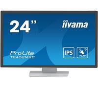 iiyama ProLite T2452MSC-W1 pantalla para PC 60,5 cm (23.8") 1920 x 1080 Pixeles Full HD LCD Pantalla táctil Multi-usuario Blanco