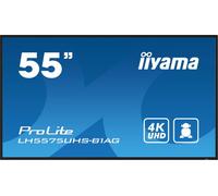 iiyama LH5575UHS-B1AG pantalla de señalización Pantalla plana para señalización digital 138,7 cm (54.6") LCD Wifi 500 cd / m² 4K Ultra HD Negro Procesador incorporado Android 11 24/7