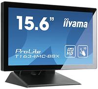 iiyama Prolite T1634MC-B8X Monitor Pantalla táctil 39,6 cm (15.6") 1920 x 1080 Pixeles Multi-Touch Multi-Usuario Negro