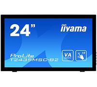 iiyama Prolite T2435MSC-B2 Monitor Táctil de 23.6" Multitáctil Capacitivo de 10 puntos, FullHD (1920x1080, panel VA, 16:9, 6ms, 1 DVI, 1 HDMI, 1 DisplayPort, 2 USB2.0, Webcam, Micrófono), Negro Mate