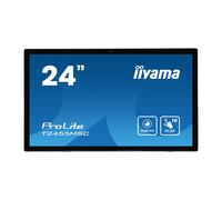iiyama T2455MSC-B1 24" IPS Bonded PCAP 10P Táctil, 1920x1080, Flat Bezel Free Glass Front, HDMI, Displayport, 360cd/m², USB Hub 2X 3.2, Altavoces, Cámara Web incorporada & Micrófono, Bookstand