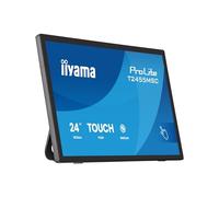 iiyama Prolite T2455MSC-B2 Monitor LED IPS 60.5cm 24" Full HD 120Hz 10 Puntos Multitouch Capacitiva DeepContrast-PCAP+ HDMI DP USB3.2 7H Webcam Anti-huellas dactilares 7H Negro