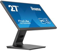 iiyama Prolite T2752MSC-B1AG - Monitor LED (68,6 cm, 27 Pulgadas, IPS, Full HD, 10 Puntos, multitáctil, con Conectores ópticos, Capacitivo, HDMI DP USB3.2, 7H, Revestimiento antirreflectante), Color