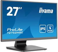 iiyama Prolite T2752MSC-B2AG Pantalla LED IPS 68,6 cm 27" Full HD 10 puntos Multitouch Optical Bonded Capacitive HDMI DP USB3.2 7H Revestimiento antirreflejo Negro