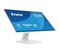 iiyama Prolite T2752MSC-W1AG Pantalla LED IPS 68,6 cm 27" Full HD 10 puntos Multitouch capacitivo DeepContrast PCAP+ HDMI DP USB3.2 7H Revestimiento antirreflejo y antihuellas, color blanco