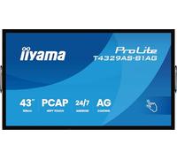 iiyama - T4329AS-B1AG pantalla de señalización Panel plano interactivo 108 cm (42.5") LED Wifi 500 cd / m² 4K Ultra HD Negro Pan
