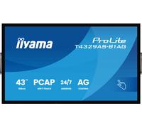iiyama - T4329AS-B1AG pantalla de señalización Panel plano interactivo 108 cm (42.5") LED Wifi 500 cd / m² 4K Ultra HD Negro Pan