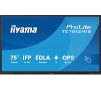 iiyama ProLite TE7512MIS-B4AG Pantalla táctil interactiva 4K UHD de 75" para colaboración interactiva