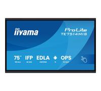 iiyama ProLite TE7514MIS-B2AG Pantalla Digital de Señalización 75" 4K UHD VA Táctil 3840x2160 16:9 8ms 60Hz 24/7 WiFi Altavoces USB-C HDMI DP Negro