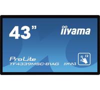 iiyama ProLite TF4339MSC-B1AG monitor pantalla táctil 109,2 cm (43") 1920 x 1080 Pixeles Multi-touch Multi-usuario Negro