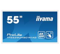 iiyama ProLite TF5539UHSC-W1AG - Monitor LED (139 cm, 55", IPS, 4K, UHD, 15 puntos, capacitivo, VGA HDMI, DP RS-232c, RJ45, 7H, IP54, antirreflejos, 24/7)