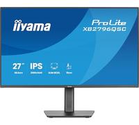 iiyama ProLite XB2796QSC-B1 Monitor de 27" con tecnología de panel IPS, puerto USB-C (65 W) y soporte ajustable en altura.