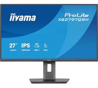 iiyama Prolite XB2797QSN-B1 Monitor LED IPS 68,5 cm 27" WQHD HDMI DP-in/Out DaisyChain USB-C Dock 65W RJ45 USB3.2 USB-C Slim-Line Ajuste de altura Pivot AdaptiveSync Negro