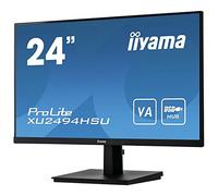 iiyama Prolite XU2494HSU-B1 Monitor de 24" FullHD (1920x1080, panel VA, 16:9, 75Hz, 3ms, 1 VGA, 1 Displayport, 1 HDMI, 2 USB2.0) Negro Mate