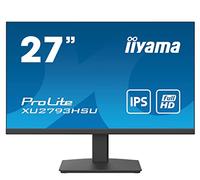 iiyama Prolite XU2793HSU-B4 Monitor de 27" FullHD (1920x1080, panel IPS, 16:9, 75Hz, 4ms, 1 VGA, 1 HDMI, 1 Displayport, 2 USB3.0) Negro Mate