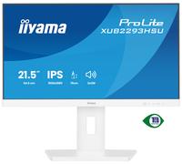 iiyama ProLite XUB2293HSU-W7 monitor IPS de 22" con diseño sin bordes en tres lados, concentrador USB integrado, frecuencia de actualización de 100 Hz y soporte ajustable en altura