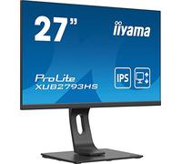 iiyama Prolite XUB2793HS-B4 Monitor de 27" FullHD (1920x1080, panel IPS, 16:9, 75Hz, 4ms, 1 VGA, 1 HDMI, 1 Displayport, Regulable en altura, Pivotante) Negro Mate
