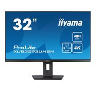 iiyama ProLite XUB3293UHSN-B5 Monitor 80 cm (31.5') 3840 x 2160 Pixeles 4K Ultra HD LCD Negro