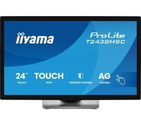 iiyama T2438MSC-B2 Monitor Táctil ProLite de 24" IPS FHD PCAP 10 puntos 600cd IP1X 2xUSB HDMI DP