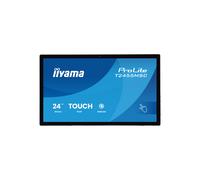 iiyama T2455MSC-B2 Monitor multitáctil ProLite de 24 pulgadas con cristal de borde a borde, cámara web integrada y soporte flexible