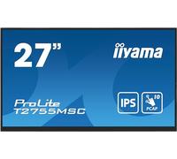 iiyama T2755MSC-B1 27" IPS Bonded PCAP 10P Táctil, 1920x1080, Flat Bezel Free Glass Front, HDMI, Displayport, 360cd/m², USB Hub 2X 3.2, Altavoces, Cámara Web incorporada & Micrófono, Bookstand