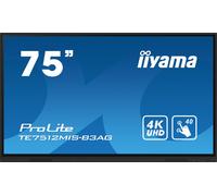 iiyama TE7512MIS-B3AG 75" Anti-Glare IPS Panel Interactive Display with 40 Points Touch, 3840x2160 Resolution, 8ms Response Time, 400cd/m2 Brightness