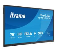 IIYAMA TE7512MIS-B4AG 75'' 4K Ultra HD VA Touch 24/7 400cd/m2 5000:1 16:9 60Hz 3xHDMI 2xUSB-C 800x400mm