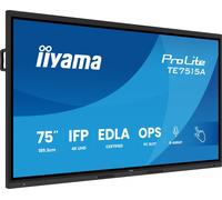 iiyama TE7515A-B1AG Pantalla Interactiva de 75 pulgadas iiWare21E 3840x2160 UHD IPS Android 14 16/128GB 2xHDMI DP 2xUSB-C VESA 800x400