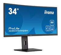 IIYAMA TFT XCB3494WQSN 86.4cm Negro 34/3440x1440/DP/HDMI/KVM/Curvado/Höv [EEK: G]