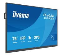 Iiyama TN7505A-B1AG Panel Plano Interactivo Táctil de 74.5" (189.3 cm) con Resolución 4K Ultra HD (3840x2160), Pantalla IPS