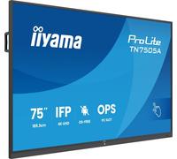 iiyama TN7505A-B1AG Pantalla Interactiva 75" IPS 4K IR 40 puntos 500cd DeepContrast-IR+ VGA 2xHDMI DP USB-C 2x20W VESA
