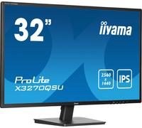 iiyama X3270QSU-B1 32" Panel IPS, 2560x1440, 250cd/m², 3ms, Altavoces, DisplayPort, 2xHDMI, USB 3X 3.2