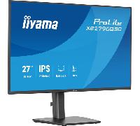 iiyama ProLite XB2796QSC-B1 Monitor de 27" con tecnología de panel IPS, puerto USB-C (65 W) y soporte ajustable en altura.