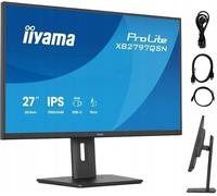 iiyama XB2797QSN-B1 Monitor ProLite 27" IPS QHD 350cd 1ms HAS 150mm HDMI DP USB-C Dock 65W 4xUSB LAN