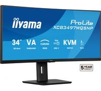 iiyama ProLite XCB3497WQSNP-B1 34" VA CURVO UWQHD 120Hz USB-C DOCK 96W Altavoces Altura Ajustable