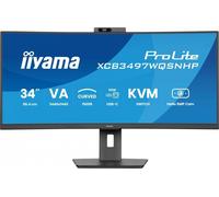 iiyama XCB3497WQSNPH-B1 Monitor ProLite 34" IPS UW Curvo HAS con Webcam + Norton Small Business 250G