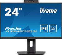 iiyama XUB2490HSUH-B1 24" Panel IPS, 1920x1080, Windows Hello Webcam 1080P Auto Focus, 15cm Regulable en altura, Pivotante, 4ms, 250cd/m², Altavoces, HDMI, DisplayPort, FreeSync, USB 3x3.2