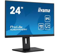 iiyama XUB2492QSU-B1 24" Panel IPS, 2560x1440100Hz QHD, 0,5ms (MPRT), FreeSync, 15cm Regulable en altura, Pivotante, 300cd/m², HDMI, DisplayPort, Altavoces, USB 3x3.2+1xC(15W)