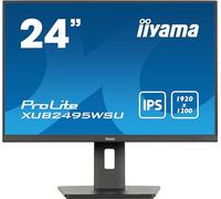 iiyama XUB2495WSU-B7 24,1" Panel IPS, 1920x1200, 300cd/m², HDMI, DisplayPort, 4ms, Altavoces, USB 3x 3.2+1xC (15W), 15cm Regulable en altura, Pivotante