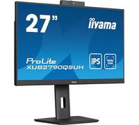 iiyama XUB2790QSUH-B1 27" Panel IPS, 2560x1440, 100hz, Windows Hello Webcam 1080P Auto Focus, 15cm Regulable en altura, Pivotante, 4ms, 250cd/m², Altavoces, HDMI, DisplayPort, USB-C (65W PD)