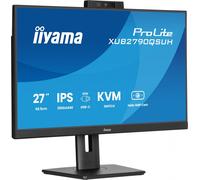 iiyama XUB2790QSUH-B2 27 pulgadas panel IPS 2560x1440 100hz Windows Hello Webcam 5MP Auto Enfoque Ajuste de altura 15cm Soporte 4ms 250